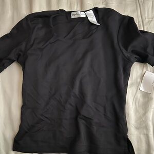 By Design Women's Black Short Sleeve Top